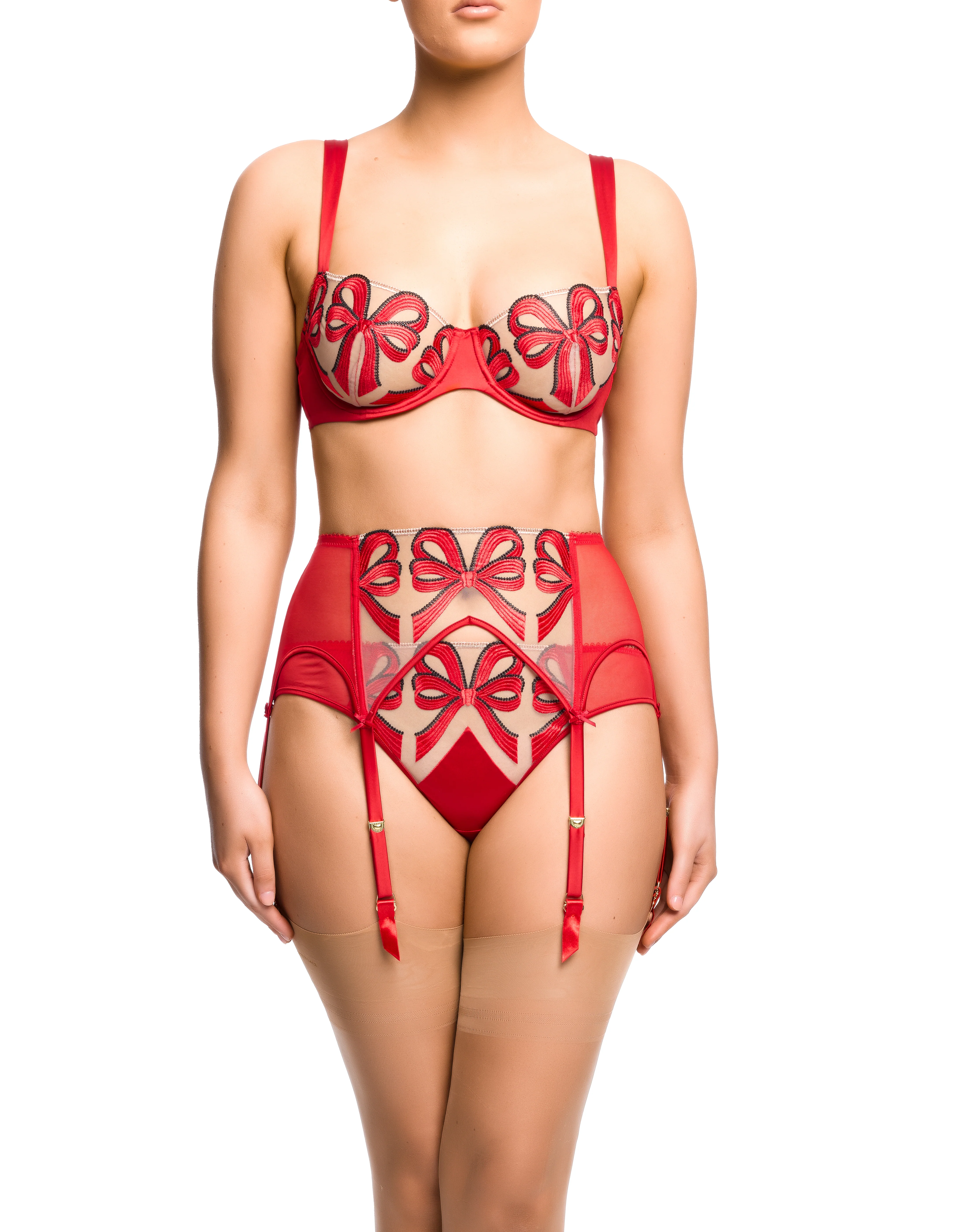 Beau Bait Suspender - Scarlett Red - Image 3