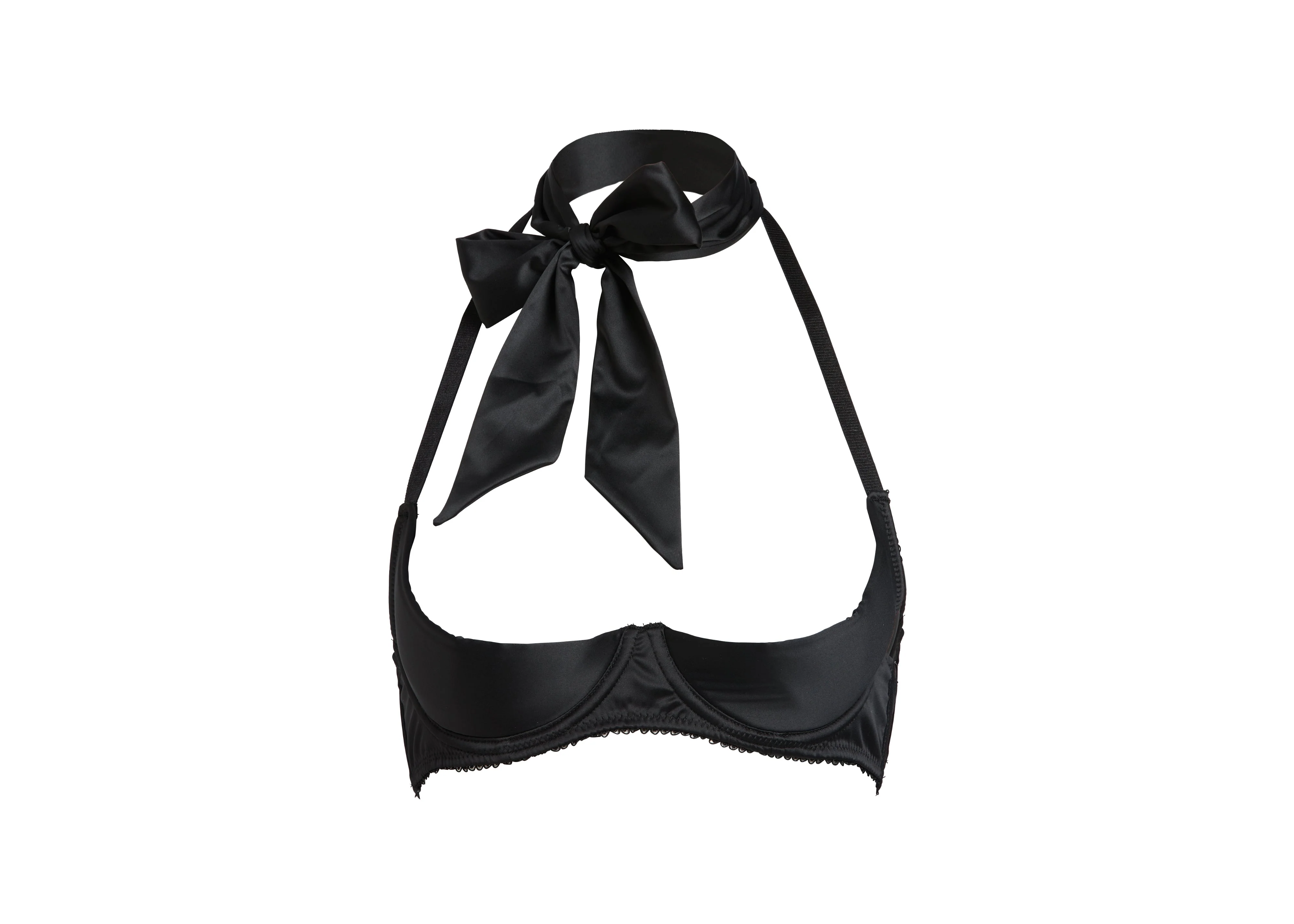 Beau Teese Quarter Cup Bra - Black - Image 4