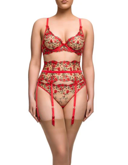 Rosewyn Plunge Bra - Flame - Image 3