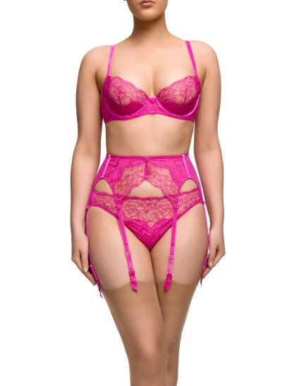 Tryst Balconette Bra - Fuchsia - Image 4
